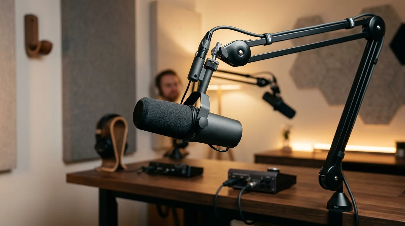 Shure SM7B Vocal Dynamic Microphone Studio Setup